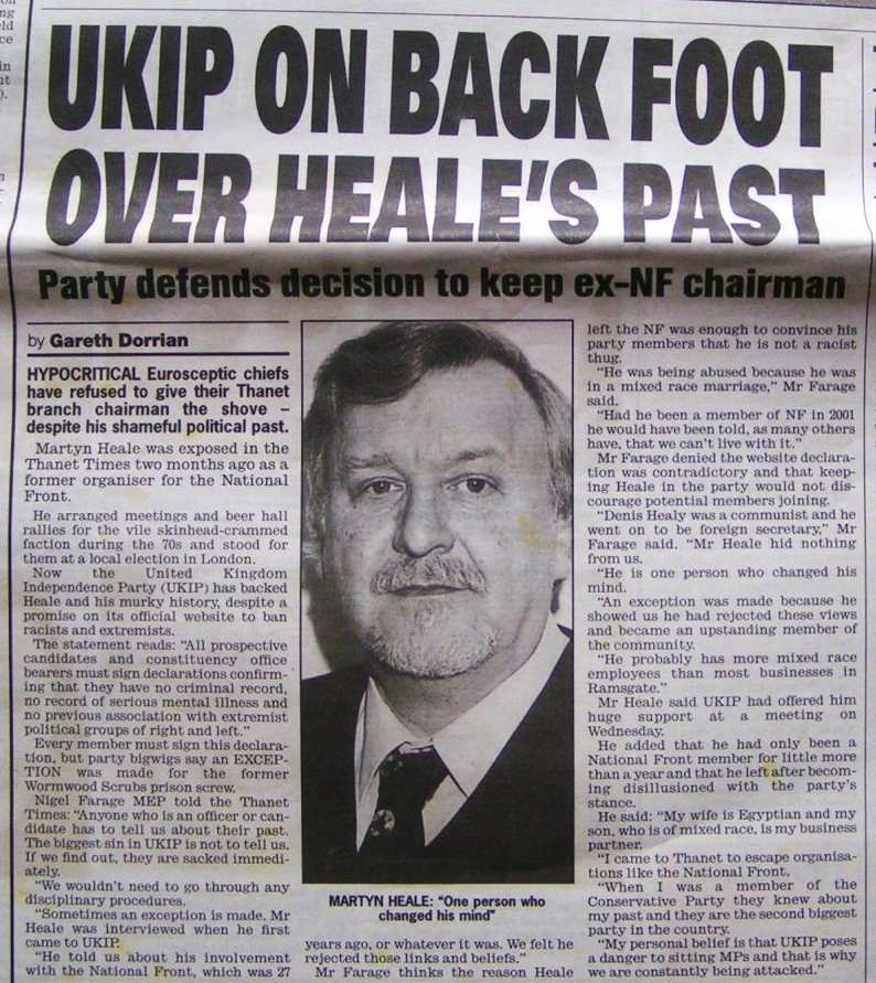 HEALE, Martyn - Thanet Times 12-Oct-2004