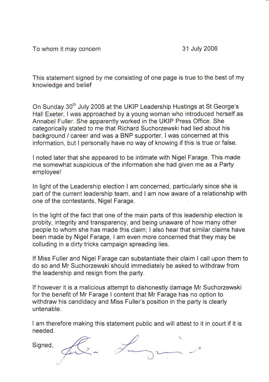 LANGMAID, Julia 01 - Letter 31-07-2010